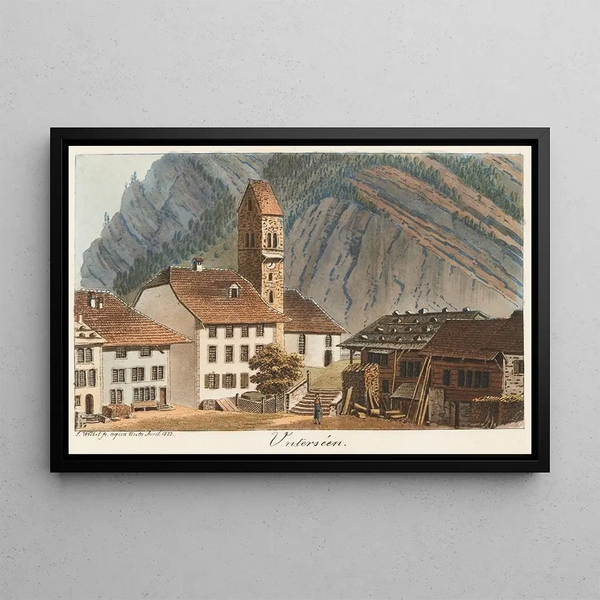 Untersen - Jakob Samuel Weibel — framed artwork on a wall