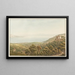 View of the surroundings of Vevey from Blonay - Jakob Samuel Weibel — framed artwork on a wall