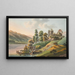 Vue du château de Ringenberg au lac de Brienz - Jakob Samuel Weibel — framed artwork on a wall