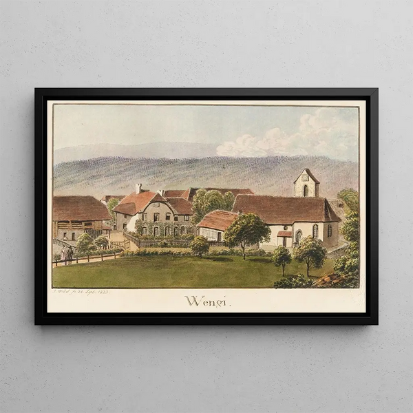 Wengi Painting - Jakob Samuel Weibel — framed artwork on a wall