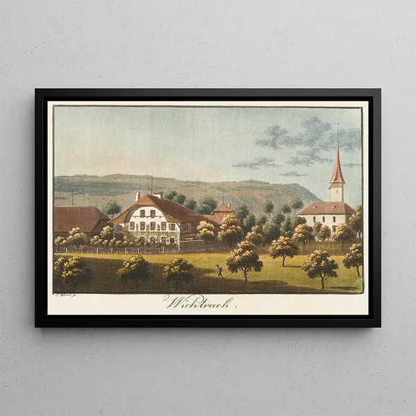 Wichtrach - Jakob Samuel Weibel — framed artwork on a wall