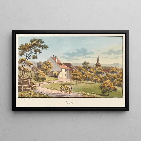 Wyl - Jakob Samuel Weibel — framed artwork on a wall
