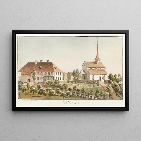 Wynau Painting - Jakob Samuel Weibel — framed artwork on a wall