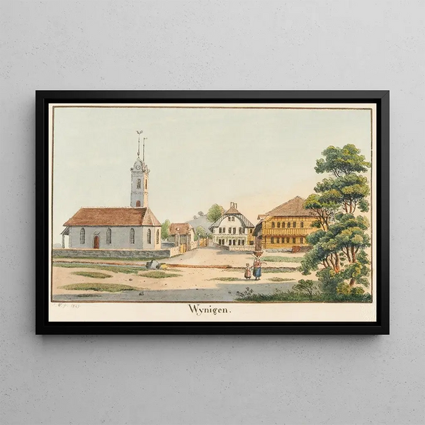 Wynigen Painting - Jakob Samuel Weibel — framed artwork on a wall