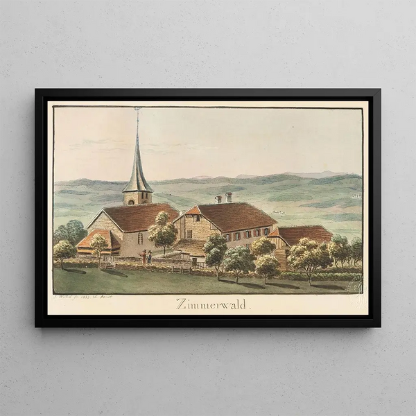 Zimmerwald Painting - Jakob Samuel Weibel — framed artwork on a wall