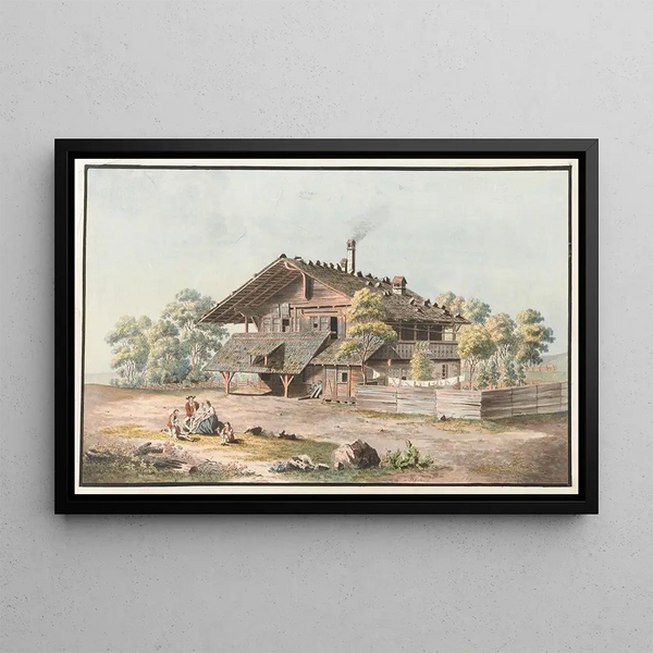 À Steffisbourg - Jakob Samuel Weibel — framed artwork on a wall