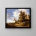 A road near the cottages - Jacob van Moscher — framed artwork on a wall