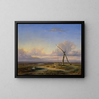 Puszta in Hungary - Jakob Waltmann — framed artwork on a wall