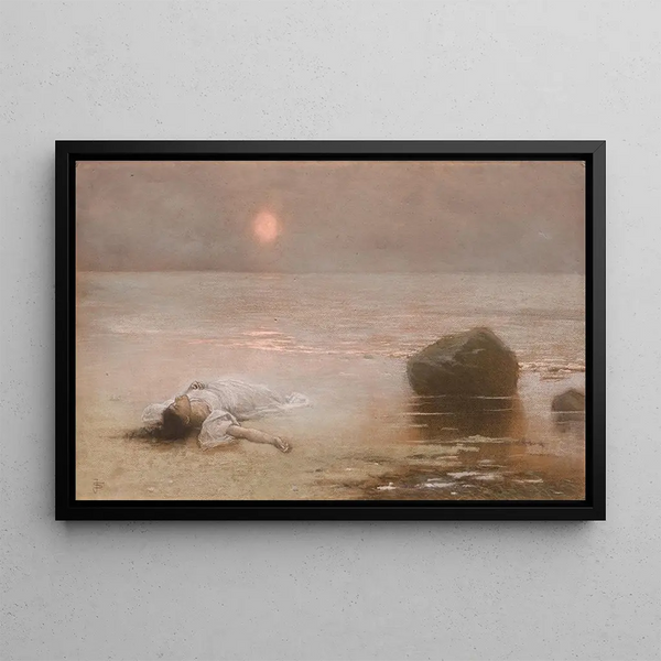 Noyé - Jakub Schikaneder — framed artwork on a wall