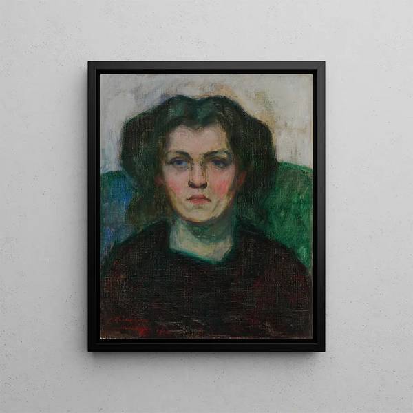 A Woman - Jalmari Ruokokoski — framed artwork on a wall