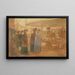 Scene of the Market Square - Jalmari Ruokokoski — framed artwork on a wall
