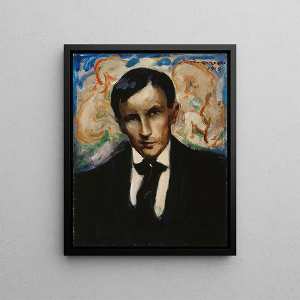 Portrait of Tyko Sallinen - Jalmari Ruokokoski — framed artwork on a wall