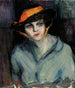 Woman wearing a hat - Jalmari Ruokokoski — artwork view