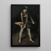 Arrangement en noir n° 3 Sir Henry Irving en Philippe II d'Espagne - James Abbott McNeill Whistler — framed artwork on a wall