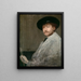 Arrangement in Gray Portrait of the Painter - James Abbott McNeill Whistler — framed artwork on a wall