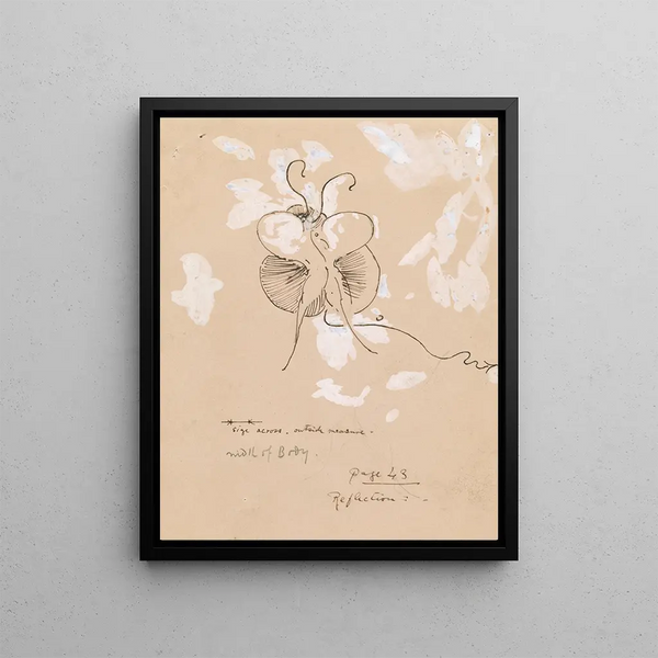 Butterfly Painting - James Abbott McNeill Whistler — framed artwork on a wall