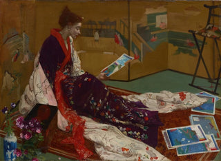Caprice in violet and gold: The gilded screen - James Abbott McNeill Whistler — artwork view