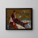 Caprice in violet and gold: The gilded screen - James Abbott McNeill Whistler — framed artwork on a wall