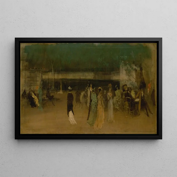 Gardens of Cremorne No. 2 - James Abbott McNeill Whistler — framed artwork on a wall
