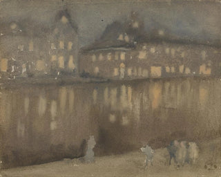 Grand Canal, Amsterdam, Nocturne - James Abbott McNeill Whistler — artwork view
