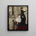 Harmony in Green and Pink The Music Room - James Abbott McNeill Whistler — framed artwork on a wall