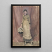 Harmony in violet and amber - James Abbott McNeill Whistler — framed artwork on a wall