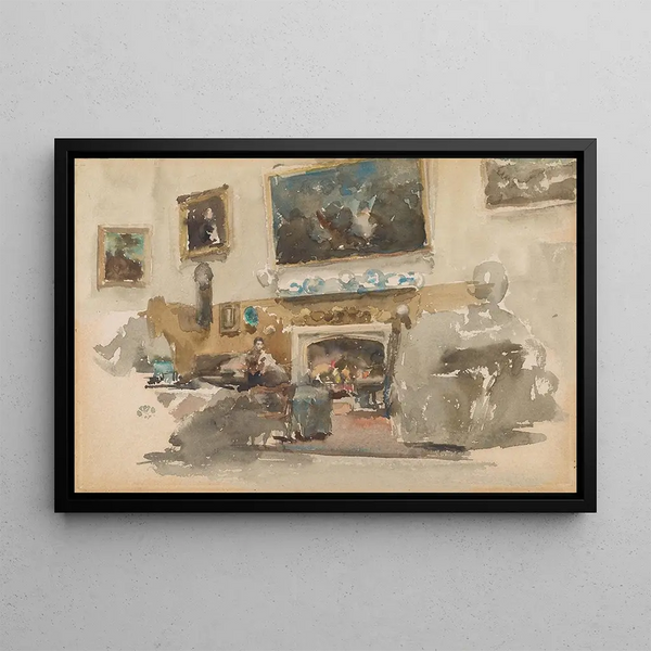 Moreby Hall - James Abbott McNeill Whistler — framed artwork on a wall