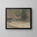 Nocturne in Amsterdam in Winter - James Abbott McNeill Whistler — framed artwork on a wall