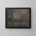 Nocturne noir et rouge, canal de Hollande - James Abbott McNeill Whistler — framed artwork on a wall