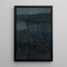 Nocturne in Blue and Gold Valparaiso - James Abbott McNeill Whistler — framed artwork on a wall