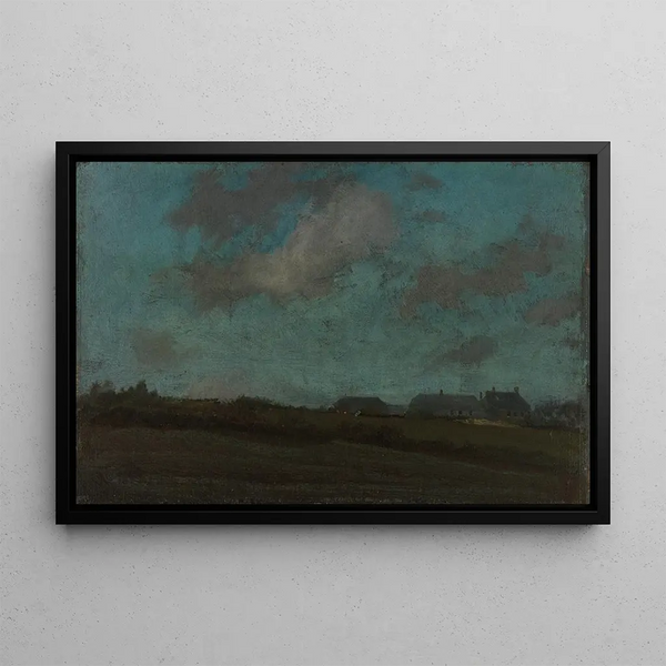 Note in Blue and Opal The Cloud of the Sun - James Abbott McNeill Whistler — framed artwork on a wall