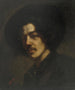 Portrait of Whistler with a hat - James Abbott McNeill Whistler — artwork view