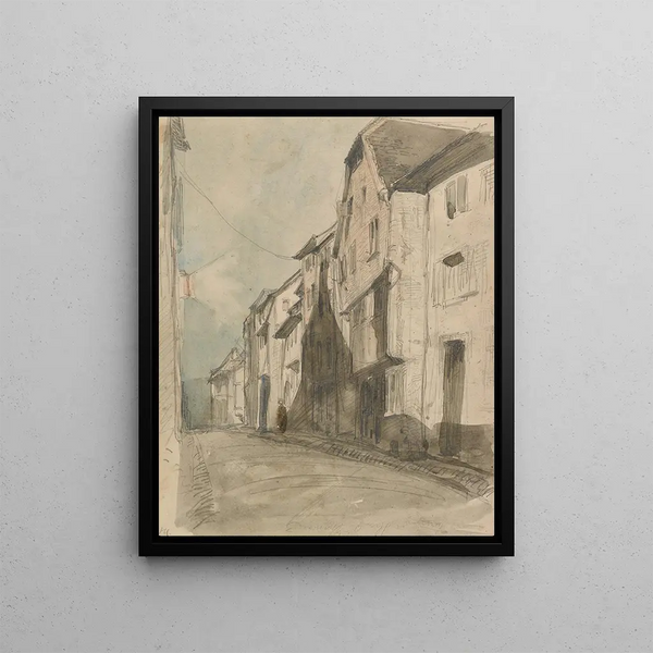 Saverne - James Abbott McNeill Whistler — framed artwork on a wall