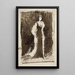 Sketch after Arrangement in Black Lady Meux - James Abbott McNeill Whistler — framed artwork on a wall