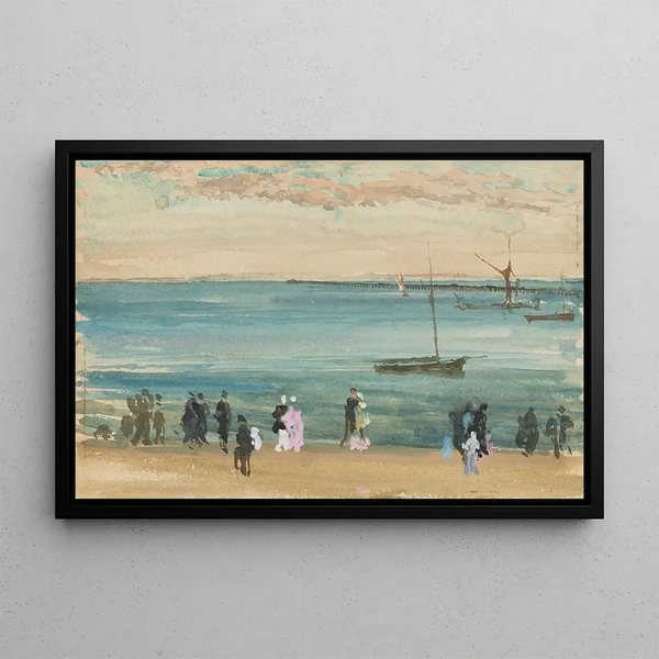 Southend Pier - James Abbott McNeill Whistler — framed artwork on a wall
