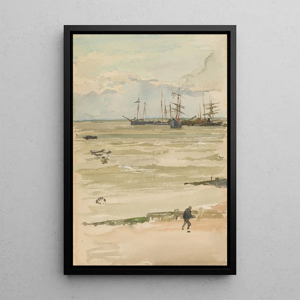 L'Ancrage - James Abbott McNeill Whistler — framed artwork on a wall