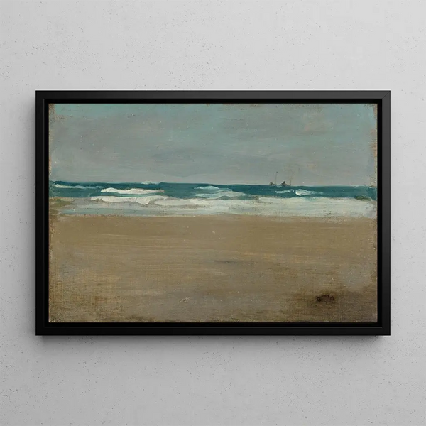 The Angry Sea - James Abbott McNeill Whistler — framed artwork on a wall