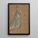 The Blue Dress - James Abbott McNeill Whistler — framed artwork on a wall