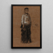The ermine coat - James Abbott McNeill Whistler — framed artwork on a wall