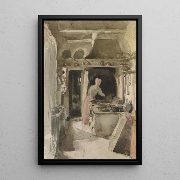La Cuisine - James Abbott McNeill Whistler — framed artwork on a wall