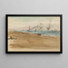 L'embouchure de la rivière - James Abbott McNeill Whistler — framed artwork on a wall