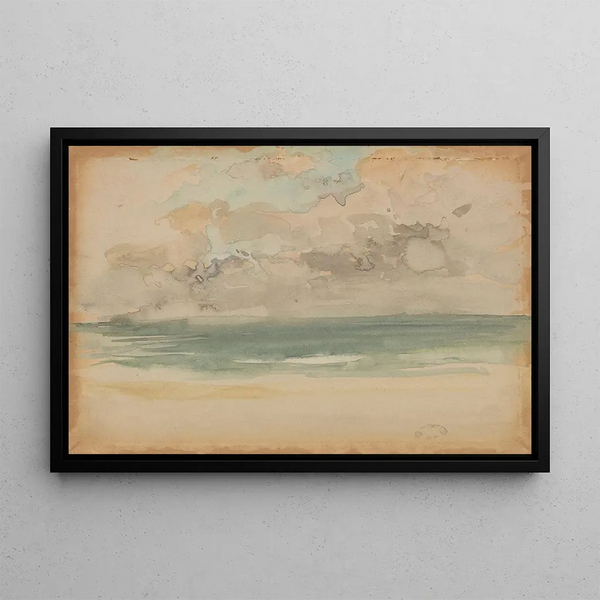 The ocean wave - James Abbott McNeill Whistler — framed artwork on a wall