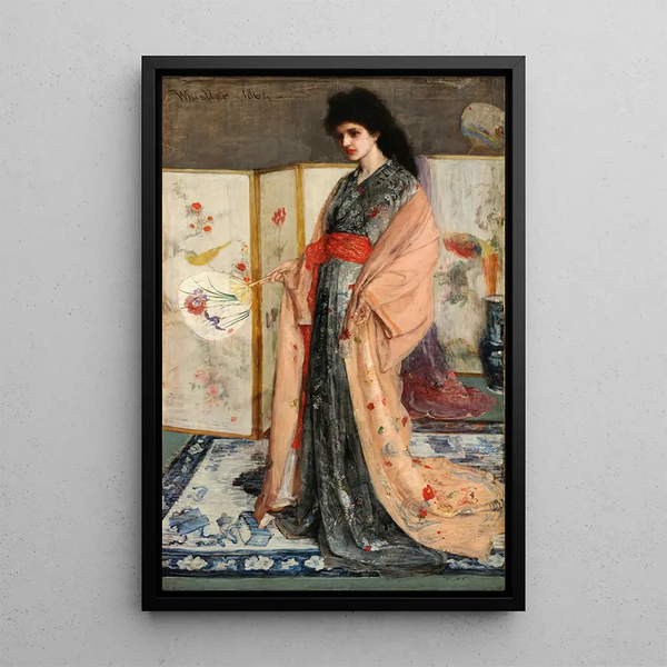 La Princesse du pays de la porcelaine - James Abbott McNeill Whistler — framed artwork on a wall