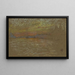 La Riva, coucher de soleil rouge et or - James Abbott McNeill Whistler — framed artwork on a wall