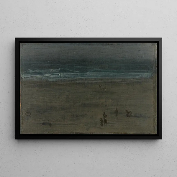The sea and the sand - James Abbott McNeill Whistler — framed artwork on a wall