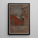 The staircase note in red - James Abbott McNeill Whistler — framed artwork on a wall