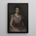 The Violin Player - James Abbott McNeill Whistler — framed artwork on a wall