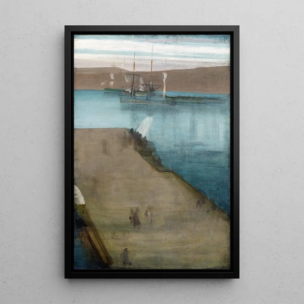 The port of Valparaiso - James Abbott McNeill Whistler — framed artwork on a wall