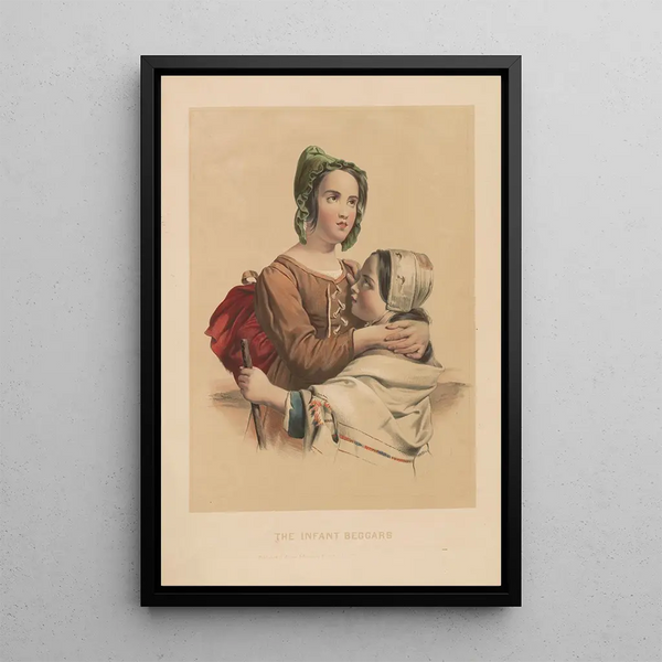 Les petits mendiants - James Ackerman — framed artwork on a wall