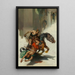 Les Échecs de Mars - James Allen St John — framed artwork on a wall